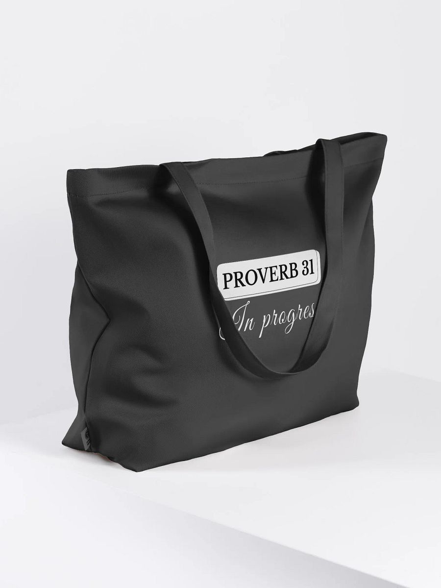 Proverb 31 in Progress, Organic Tote Bag product image (3)