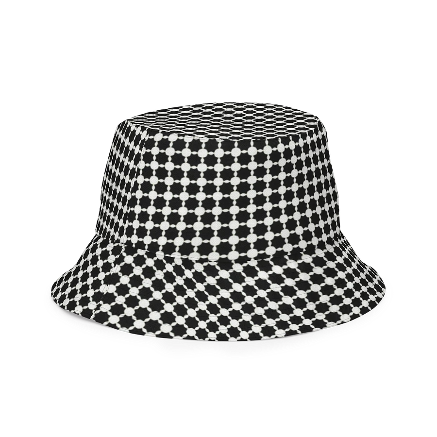 Abstract Black and White Chain Unisex Bucket Hat product image (16)