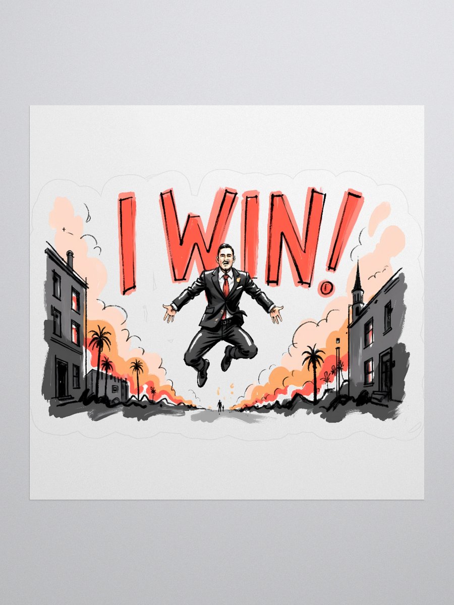 Dynamic Win Art Print – Urban Triumph Sticker product image (2)