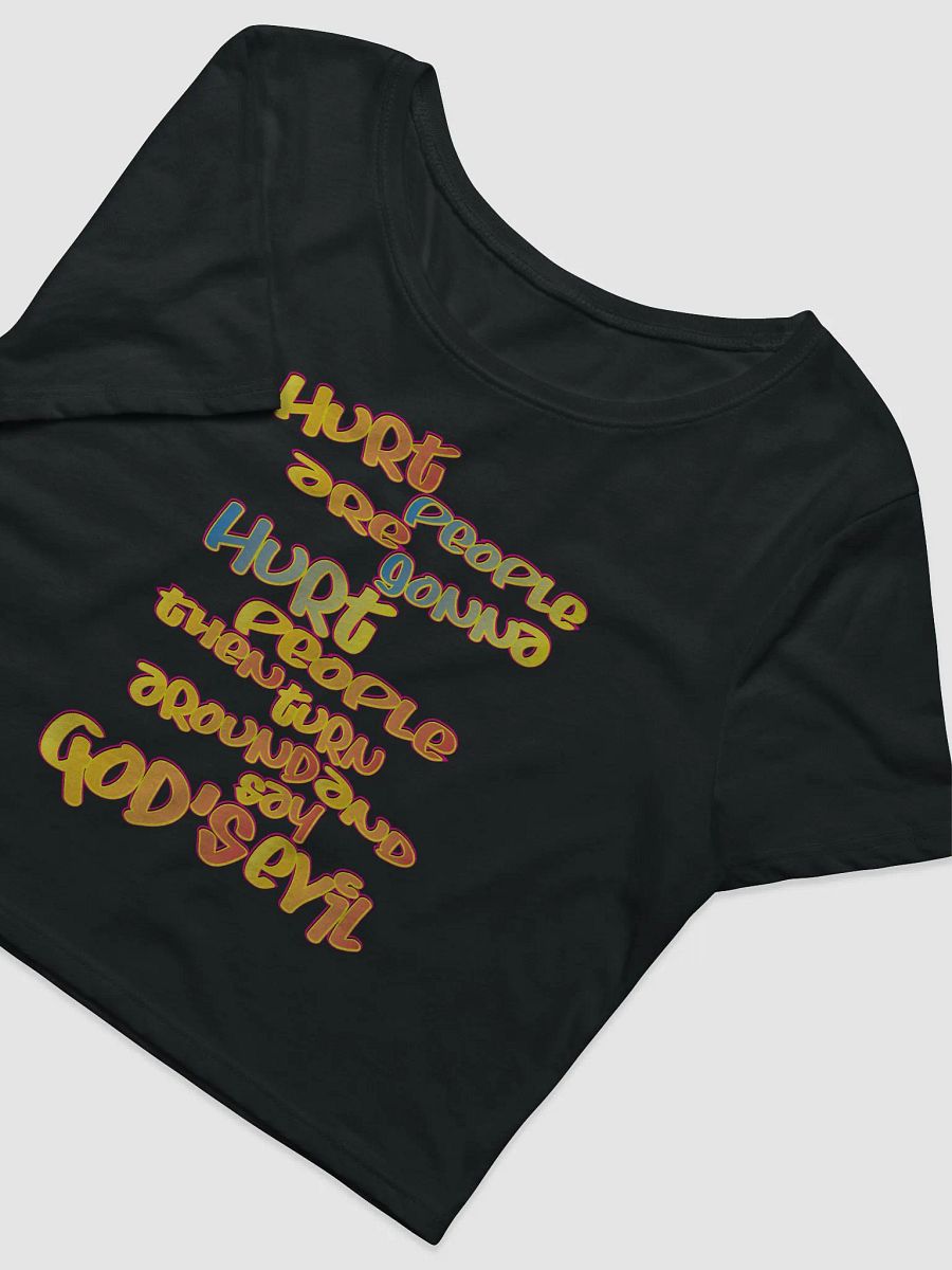 Hurt People - Graffiti - Bella+Canvas Women's Crop Tee product image (3)