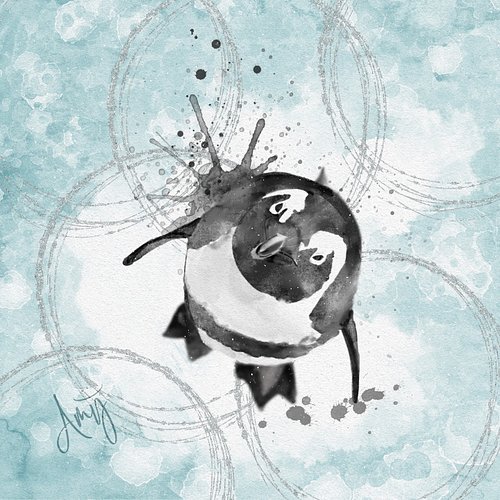 I started out planning my composition for a watercolor in real life, but wanted to try some digital watercolor tricks. 

#sha...