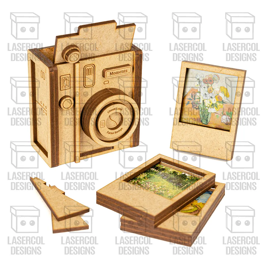 Instant Camera Photo Frames Box - Laser Cut Files product image (2)