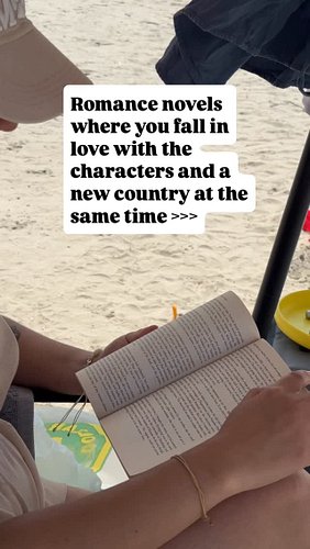 My preferred genre (and also my favorite way to travel lately) is love stories set in countries on my bucket list.