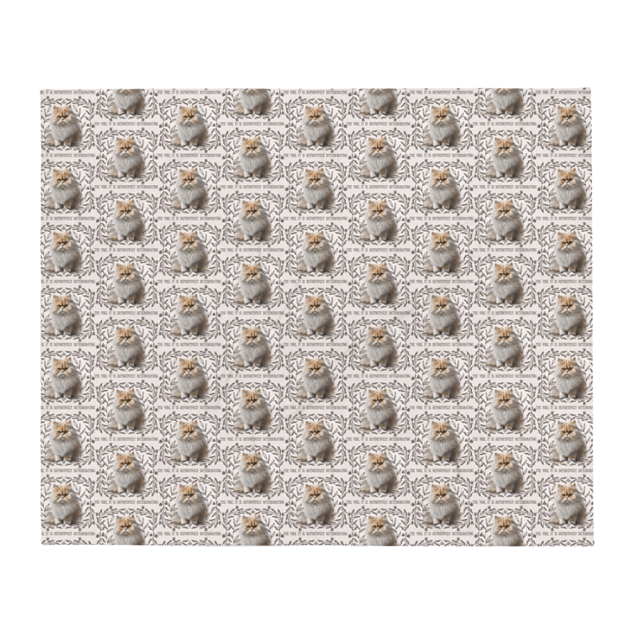 KC, The Vibe Is Deteriorating (floofy cat), Blanket product image (2)