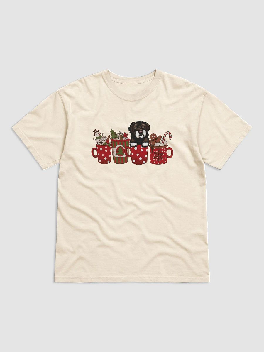 Cute Portuguese Water Dog in a Christmas Cup T-Shirt | Funny Christmas Pup in a Cup product image (14)