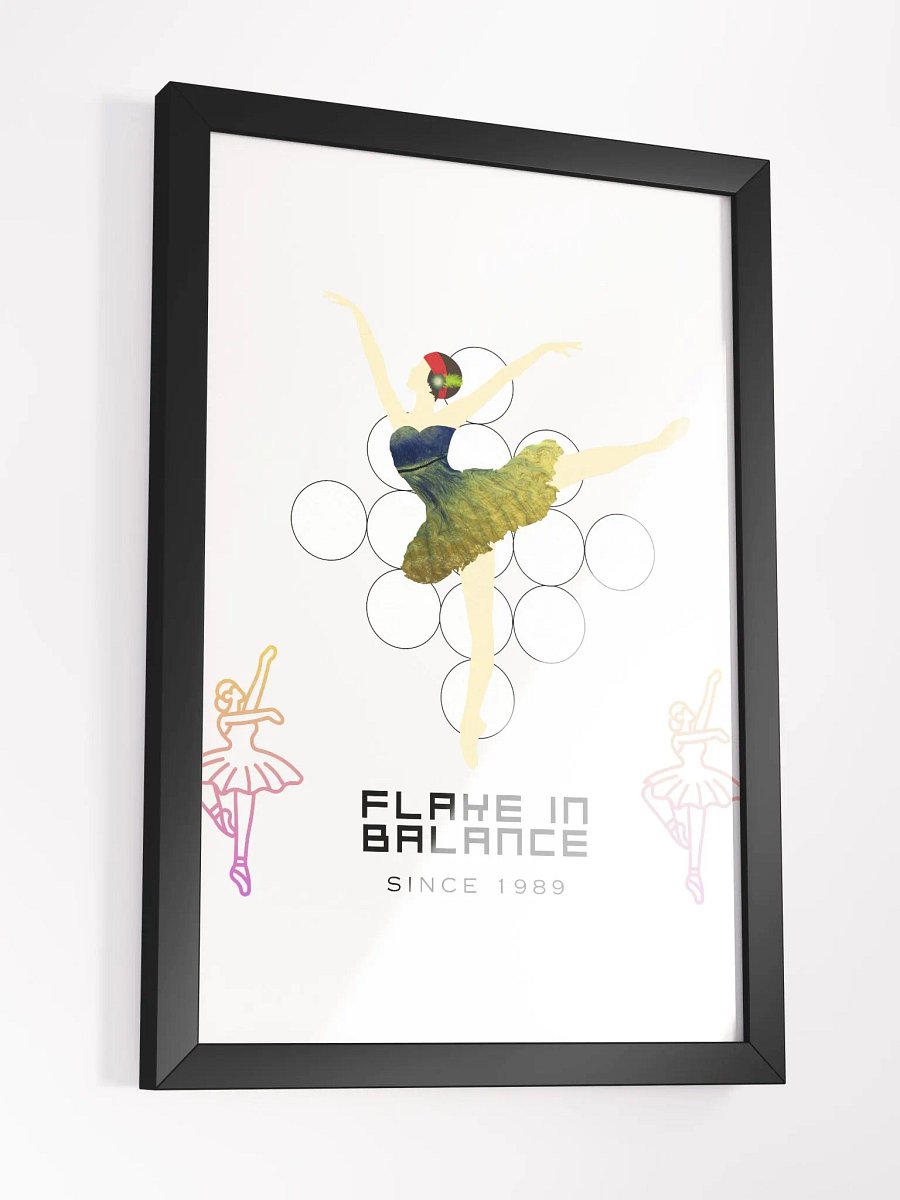 Flake in Balance Expression Framed High-Quality Matte Poster (in) product image (3)