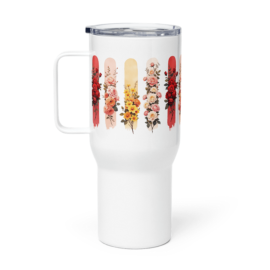 Floral Elegance Stainless Steel Travel Mug product image (1)