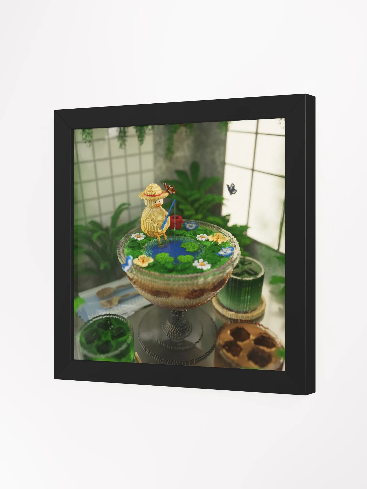 Tiny Fishing 🌙 Framed Print product image (2)