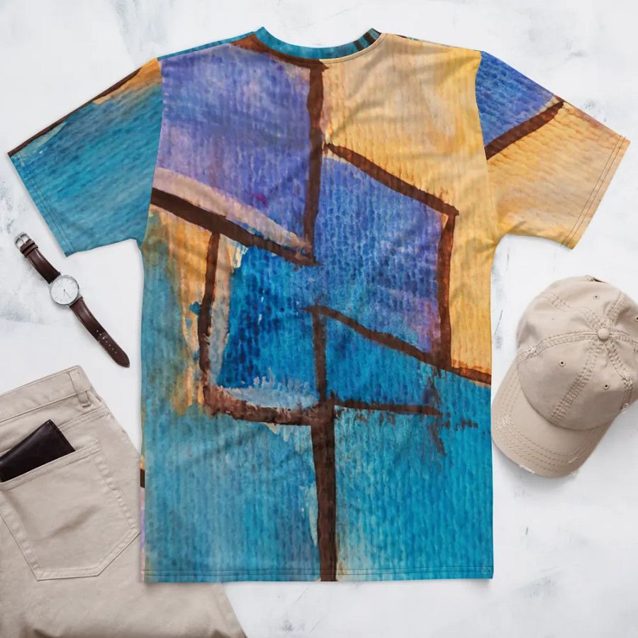 original art, abstract art on all over printed tshirt product image (6)