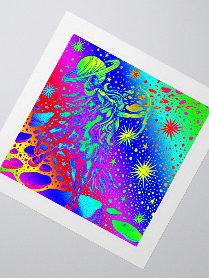 Limited Edition Full Rainbow Sagittarius Zodiac Kiss Cut Stickers product image (2)