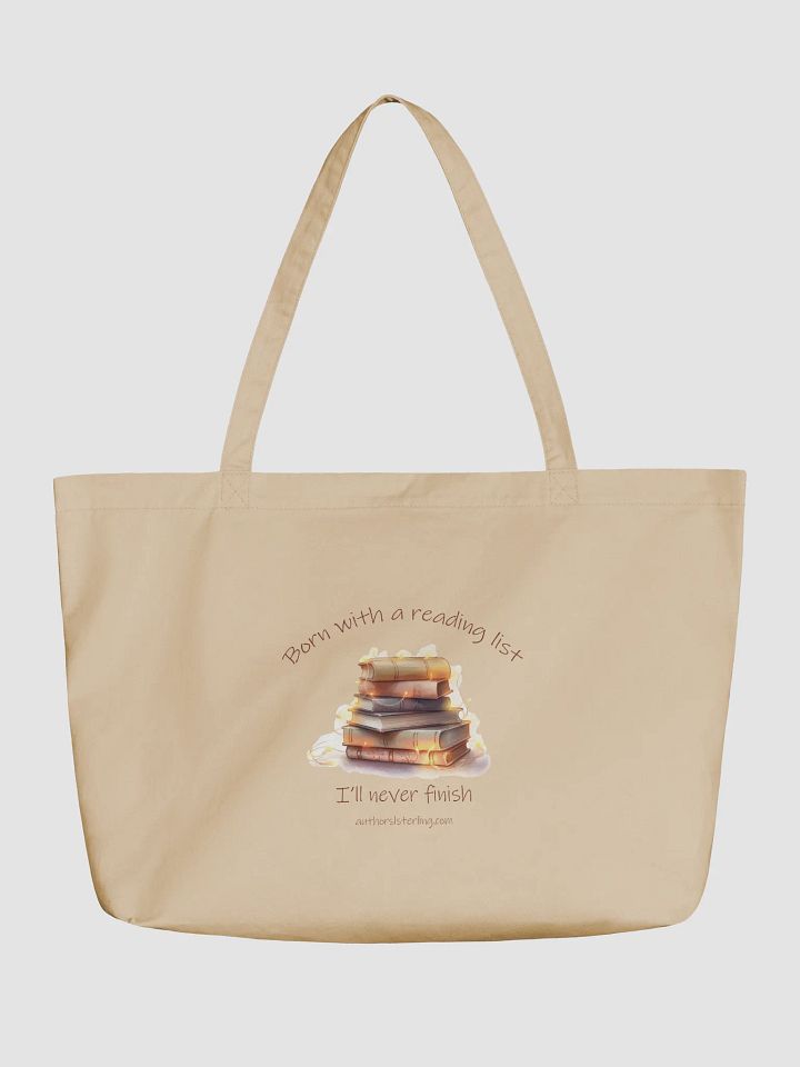 Born with a Reading List Tote product image (1)