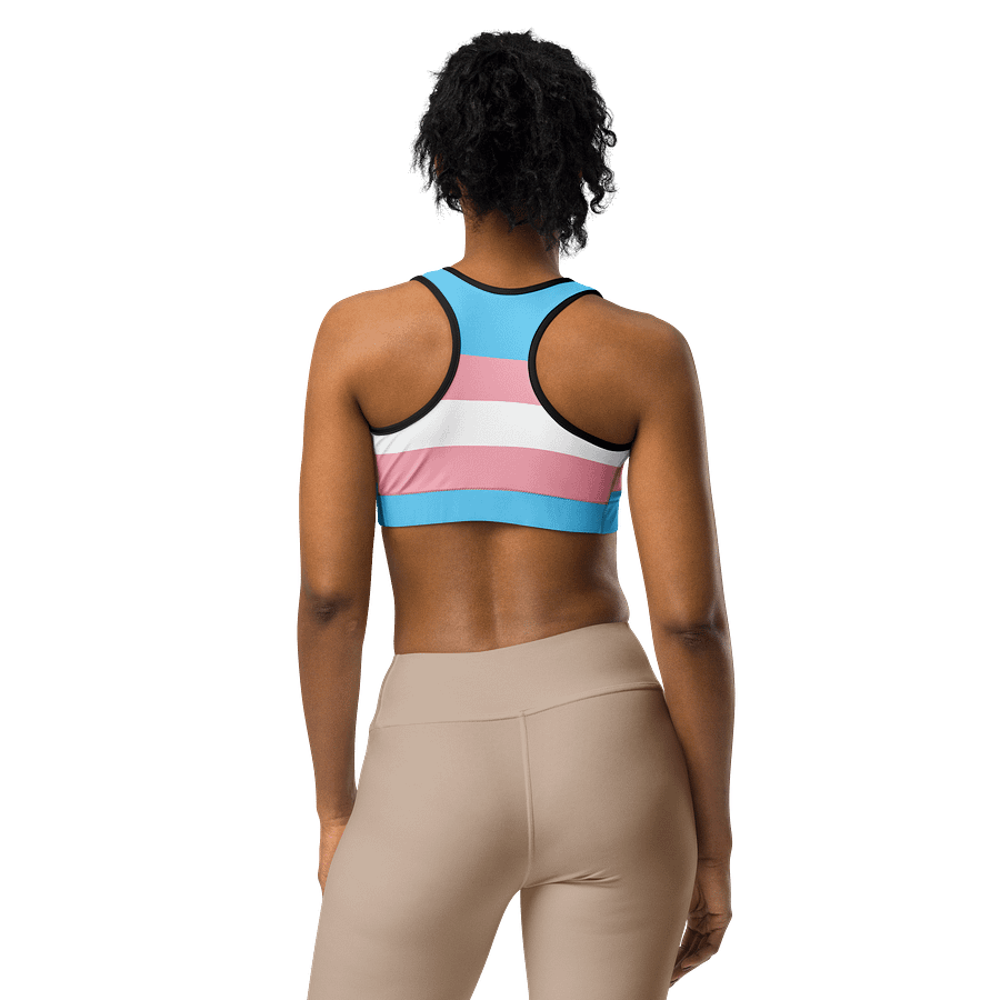 Trans Pride Flag Sports Bra product image (3)