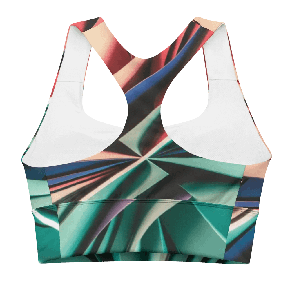 TDS Music Recycled Longline Sports Bra - Bold Abstract Design product image (5)
