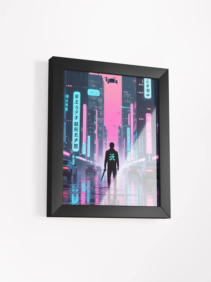 Neon Samurai Framed Poster product image (2)