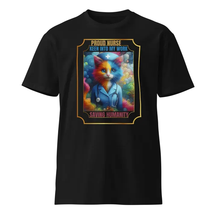 Whimsical Nurse Cat Unisex T-Shirt product image (1)