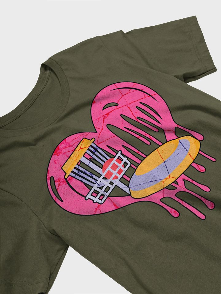 Heart Disc Golf Melting T-Shirt product image (14)