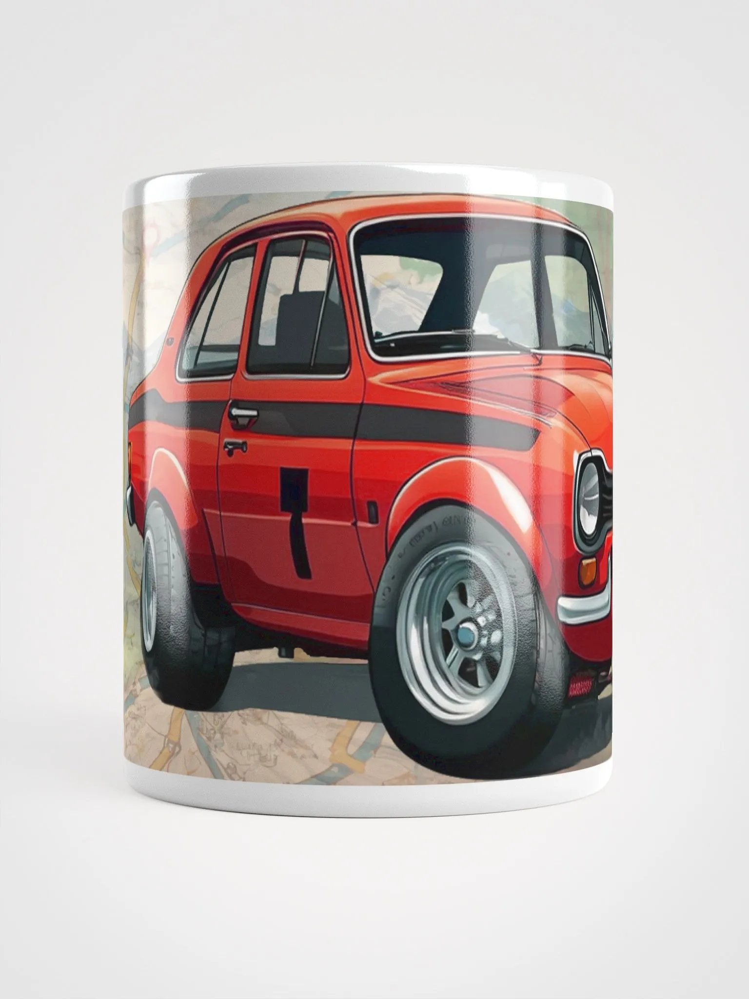 Cartoon Ford Escort MK1 Red product image (5)