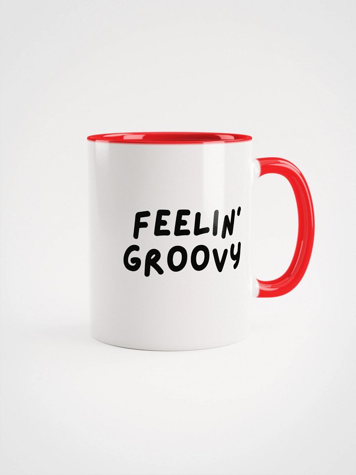 “Feelin’ Groovy” My Vibe Ceramic Mug with Color product image (2)