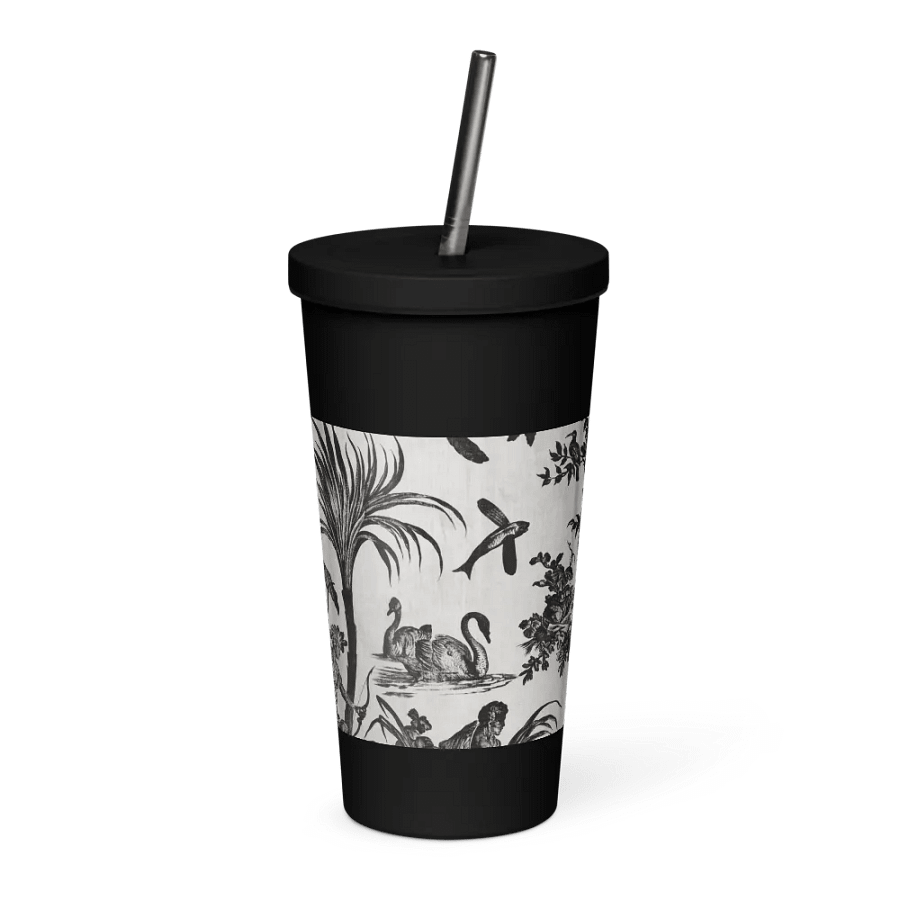 Fragment of Copperplate. Tumbler with Straw product image (4)