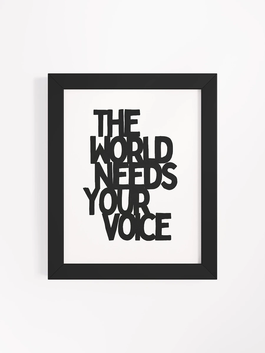The World Needs Your Voice Black product image (12)