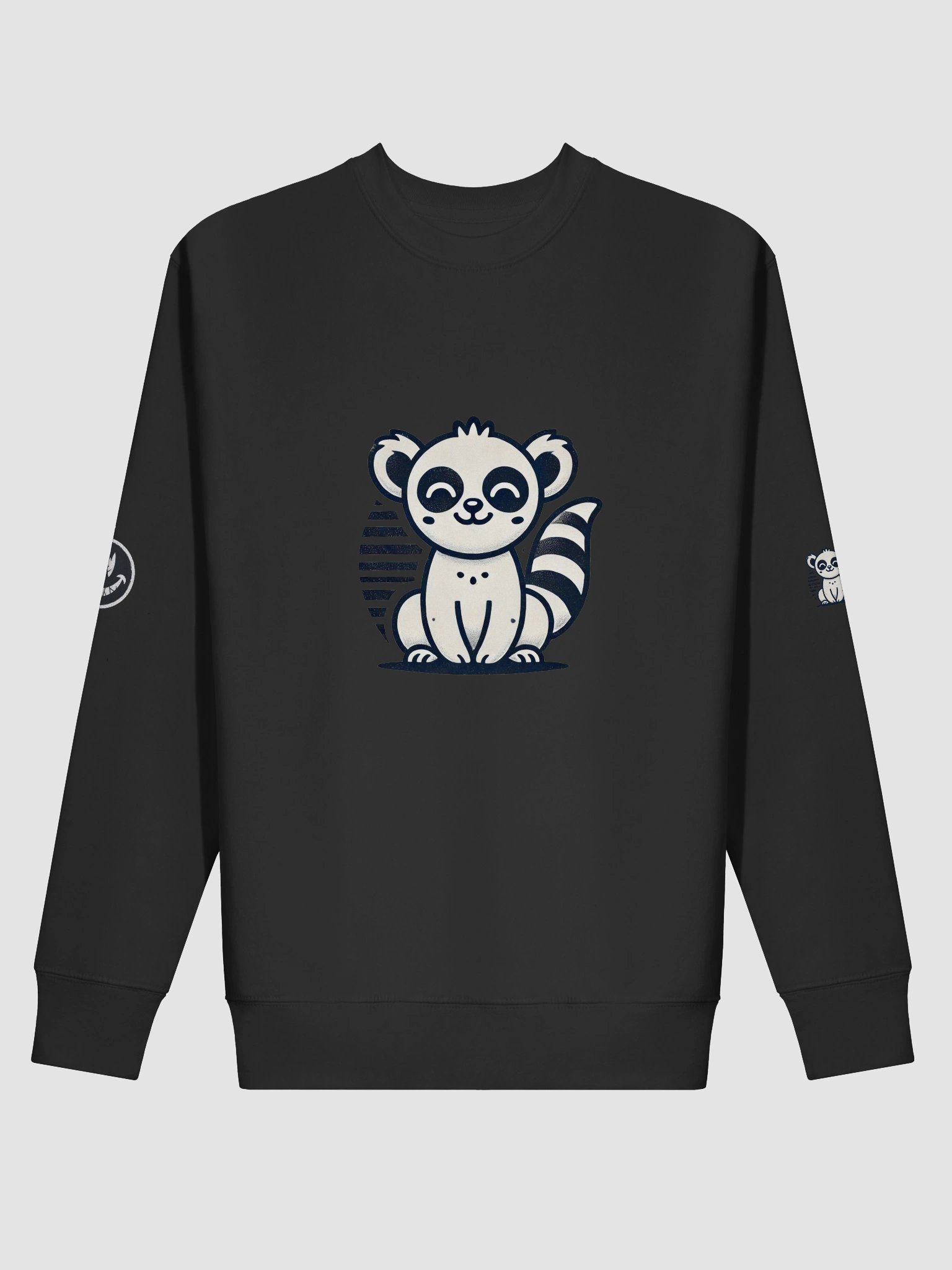 Edgy Grin Smiley Face Premium Sweatshirt product image (3)