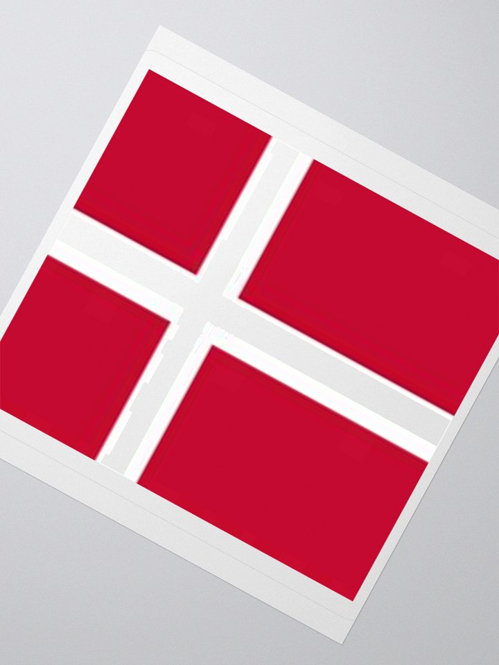 Denmark Flag Sticker | Nordic Cross Design | Durable Vinyl | 3 Sizes product image (5)