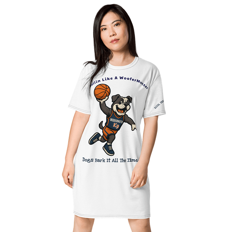 Bulldog T-shirt Dress