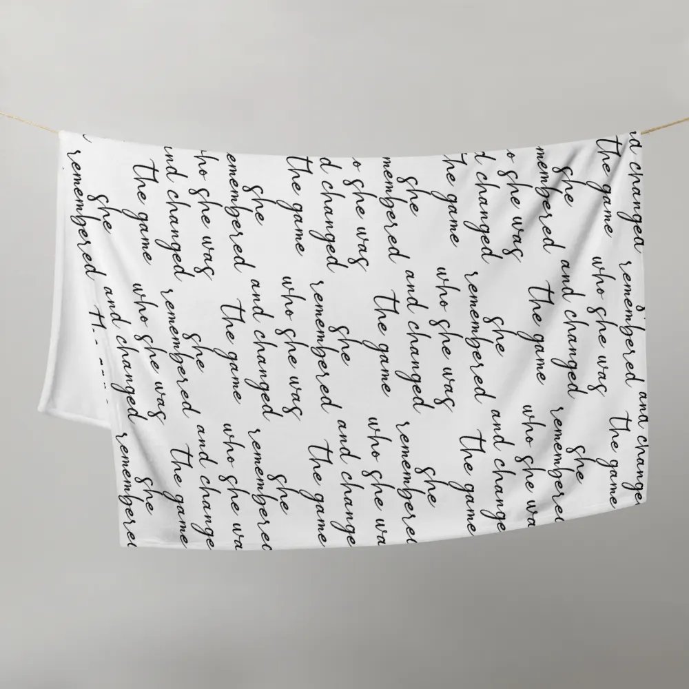 She Remembered Blanket product image (3)