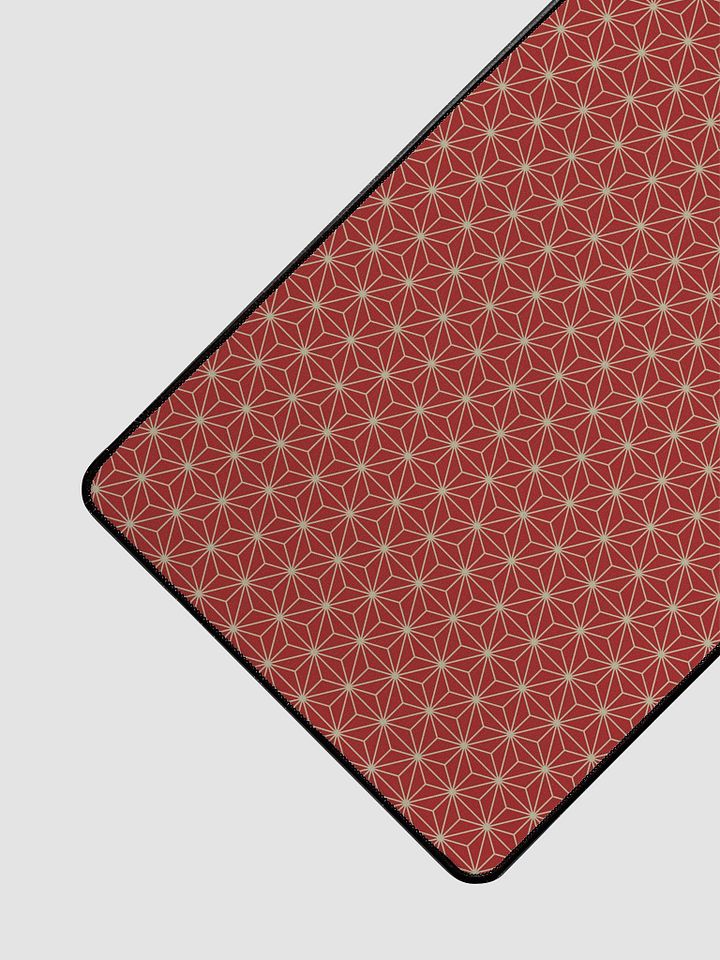 Desk Mat - Japanese Red Asanoha Pattern product image (2)