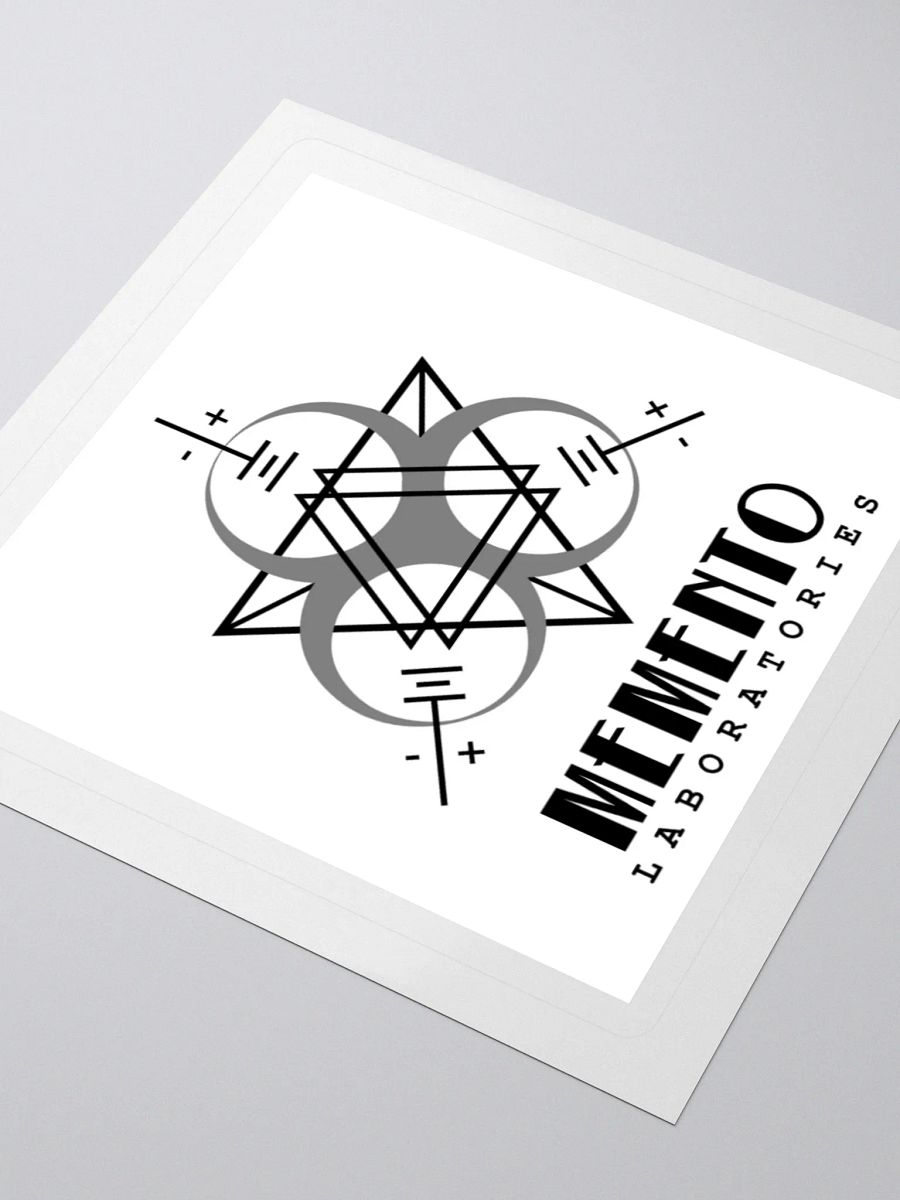 Memento Laboratories Logo [White] Sticker product image (7)