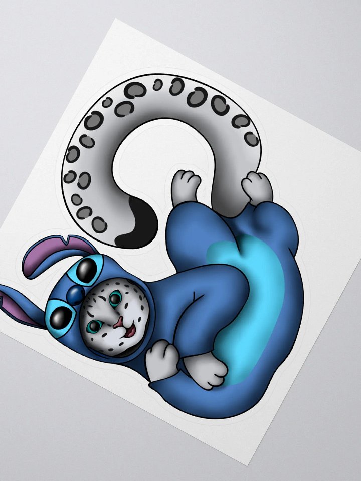 Snow Meow Stitch 1 Sticker product image (4)