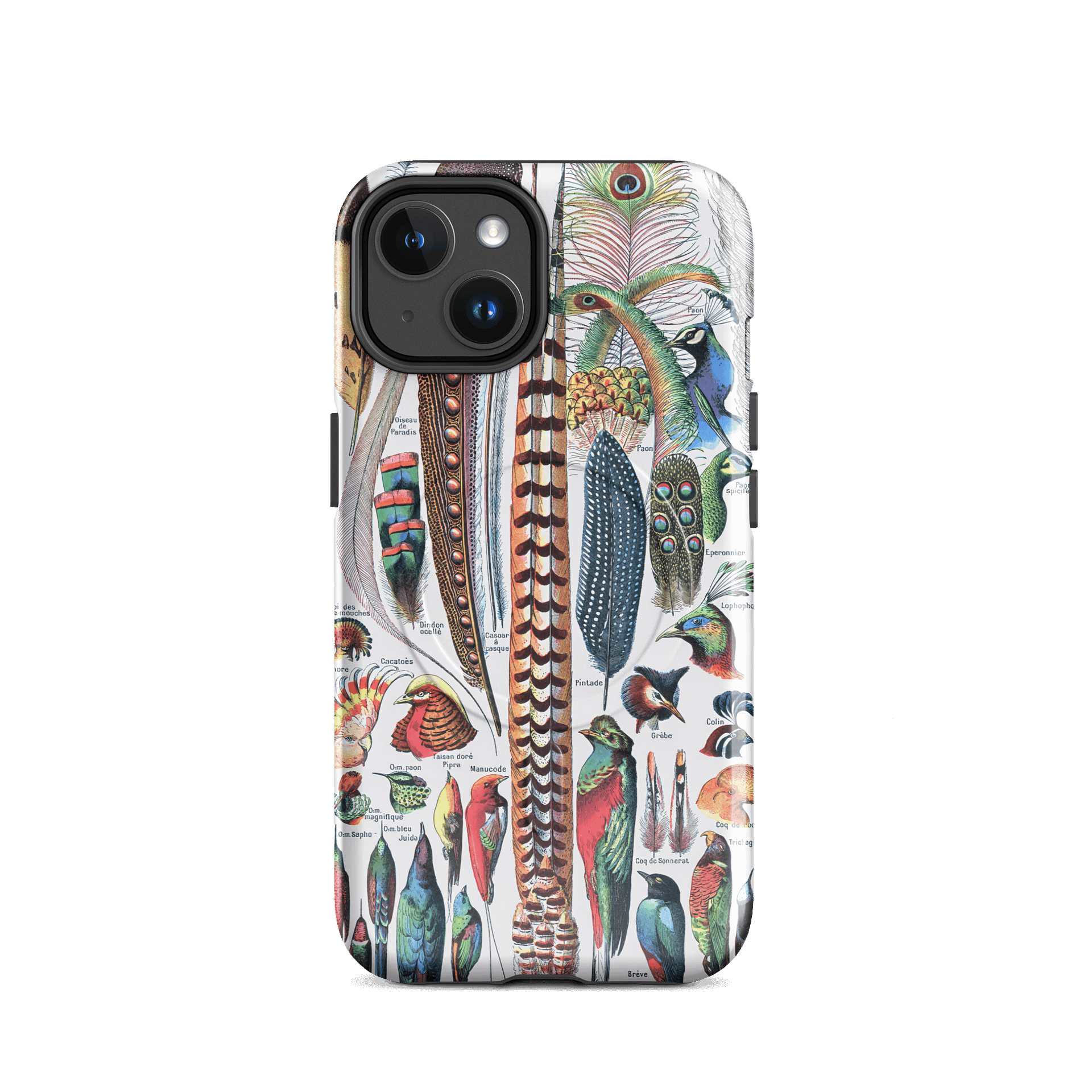 Feathers of Diversity iPhone® MagSafe® Tough Case - Plumes by Adolphe Millot product image (33)