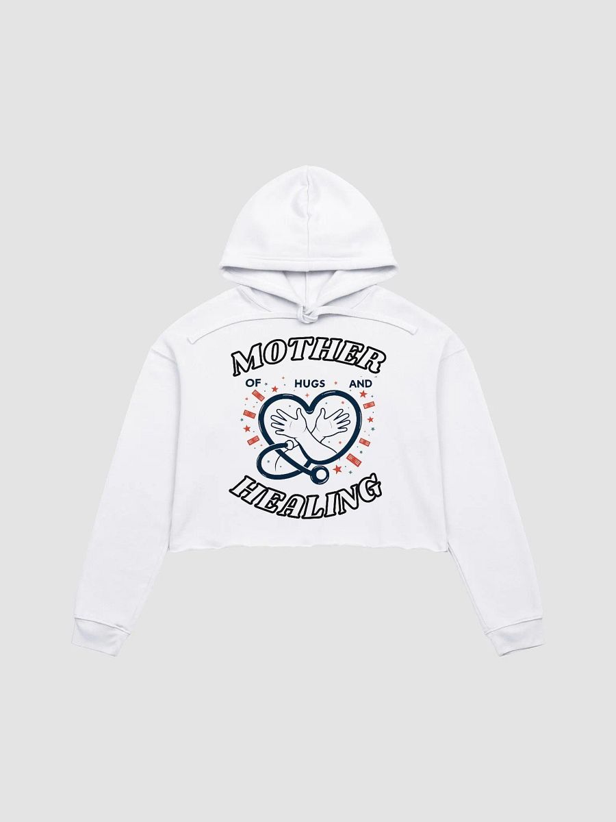 mother of Hugs and healing, Stethoscope Crop Hoodie product image (2)