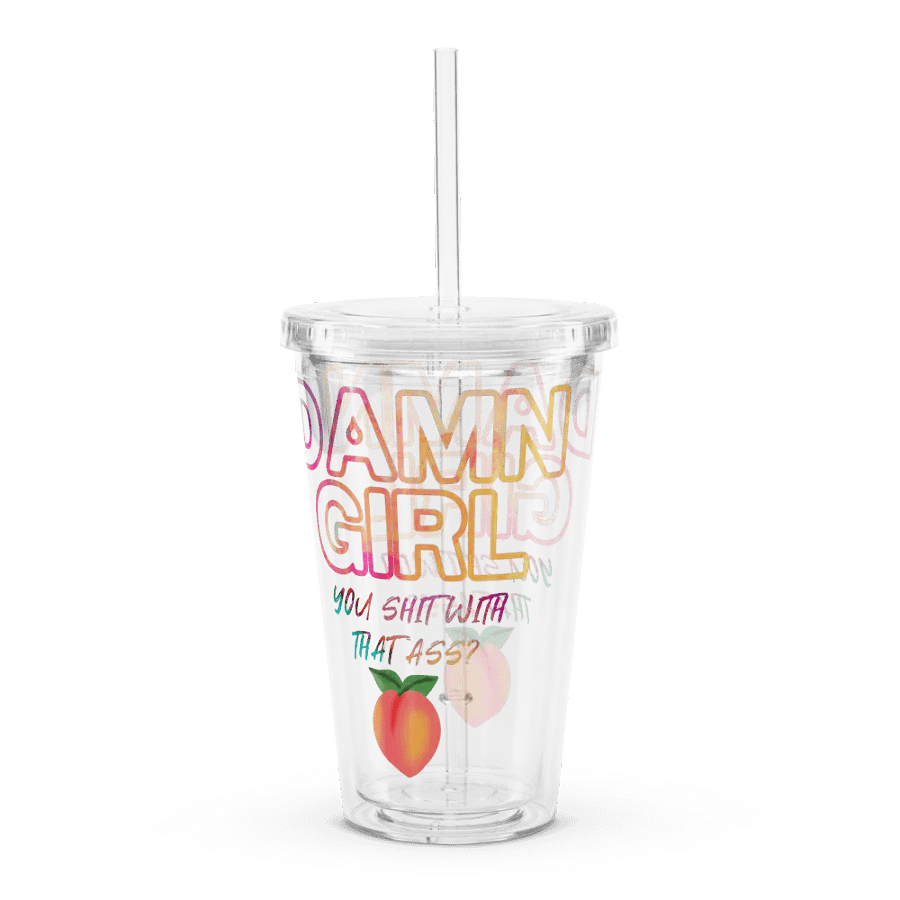 DAMN Girl Plastic Tumbler product image (4)