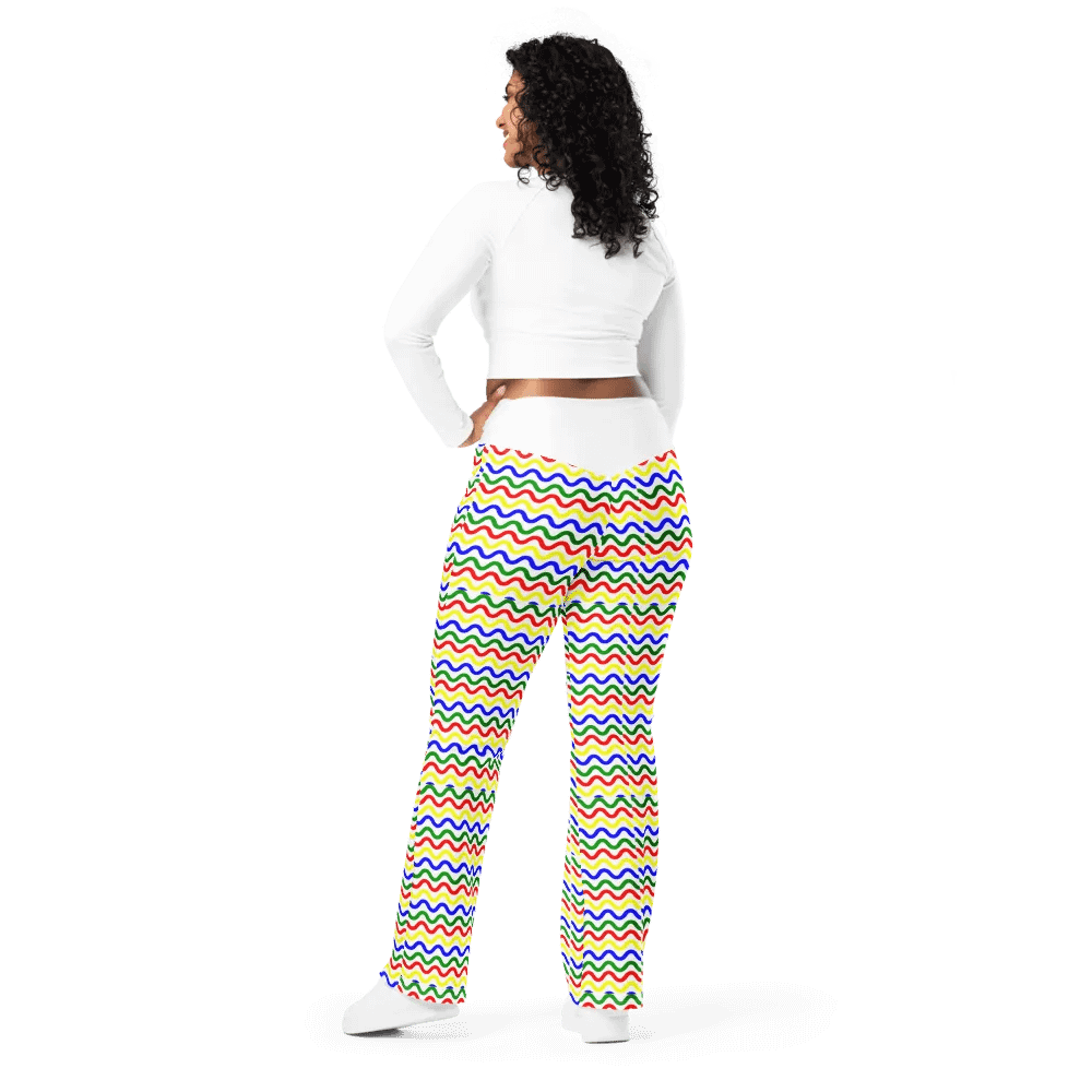 Black History Month Pattern Flare Pants product image (4)