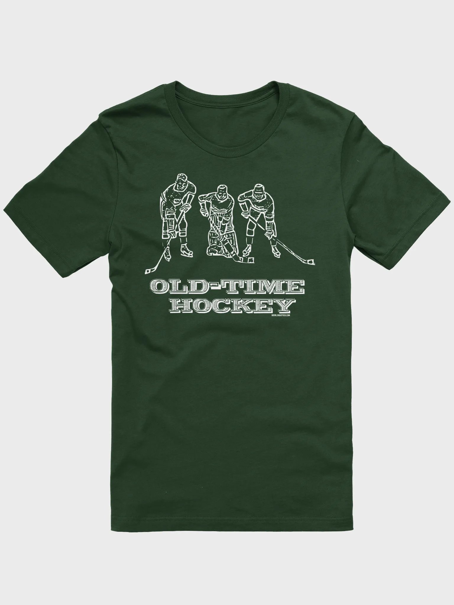 Funny Hockey T-Shirt - Old-Time Hockey - Beer League T-Shirt For Men - Gift for Old-Timers Who Play or Love Hockey product image (2)