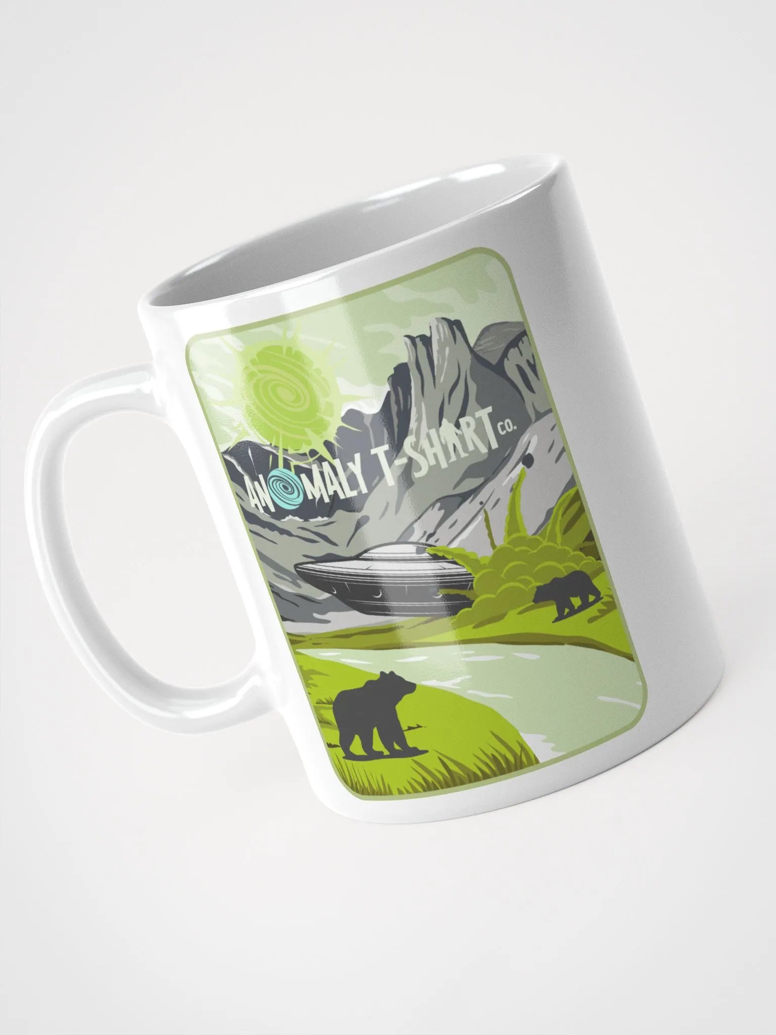 UFO Crash Bear White Mug product image (1)