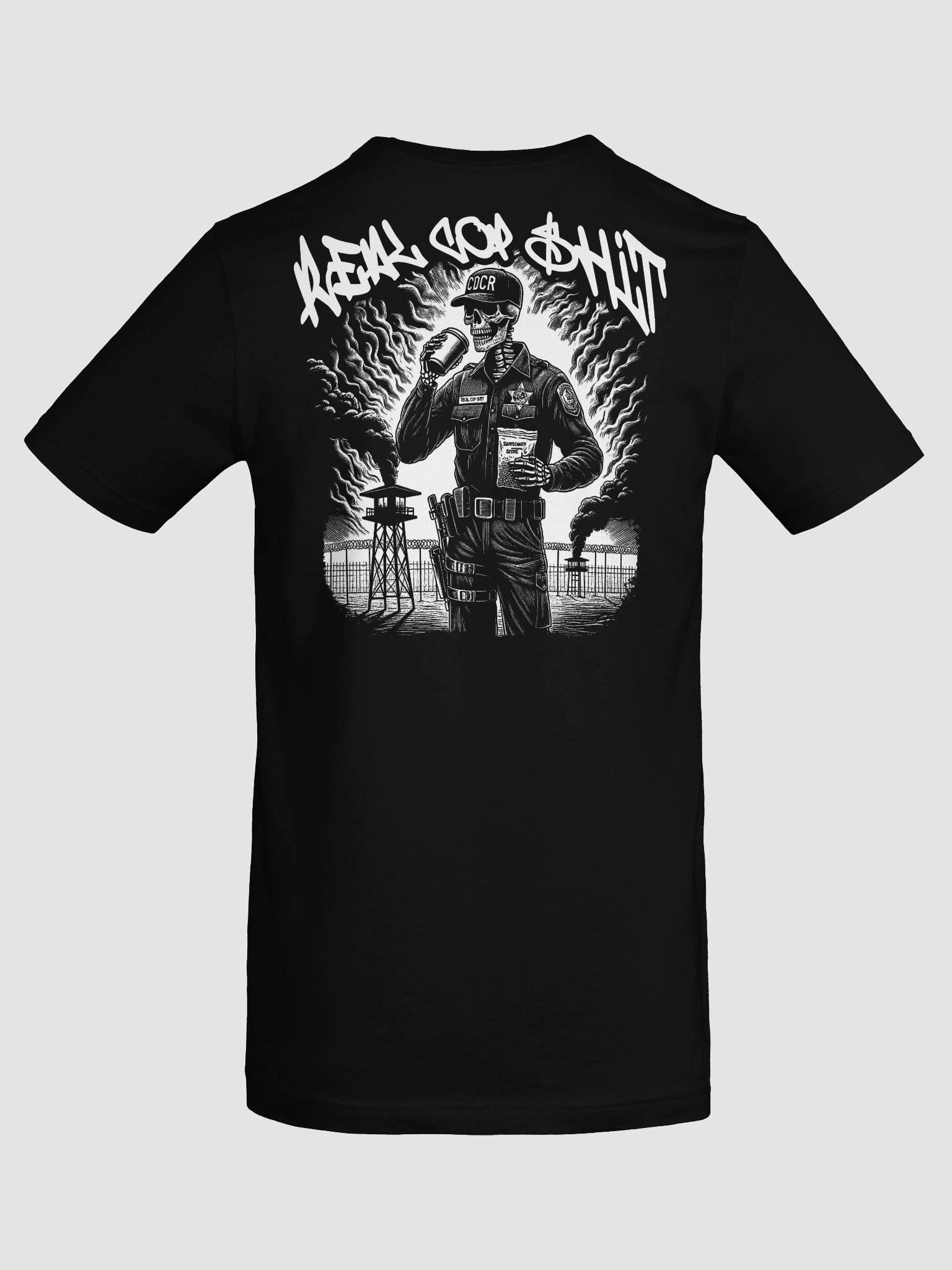 REAL COP SHIT TEE FRONT & BACK product image (8)