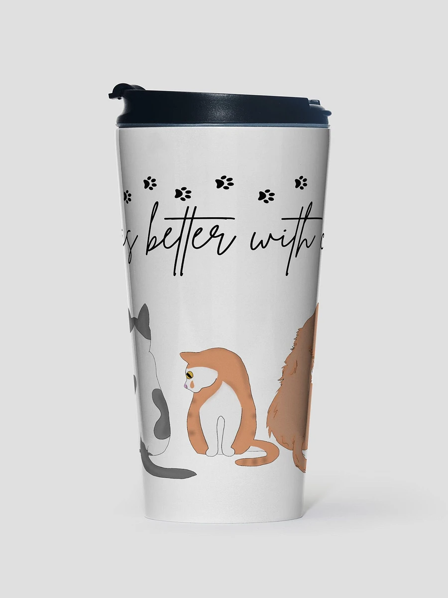 Life Is Better With Cats | Runesy Merch Collection | Stainless Steel Travel Mug product image (1)