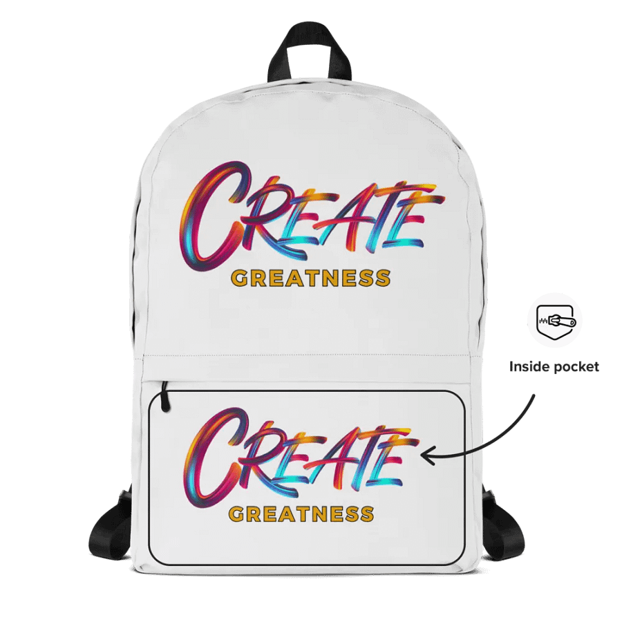 Create Greatness Full Print Backpack product image (11)
