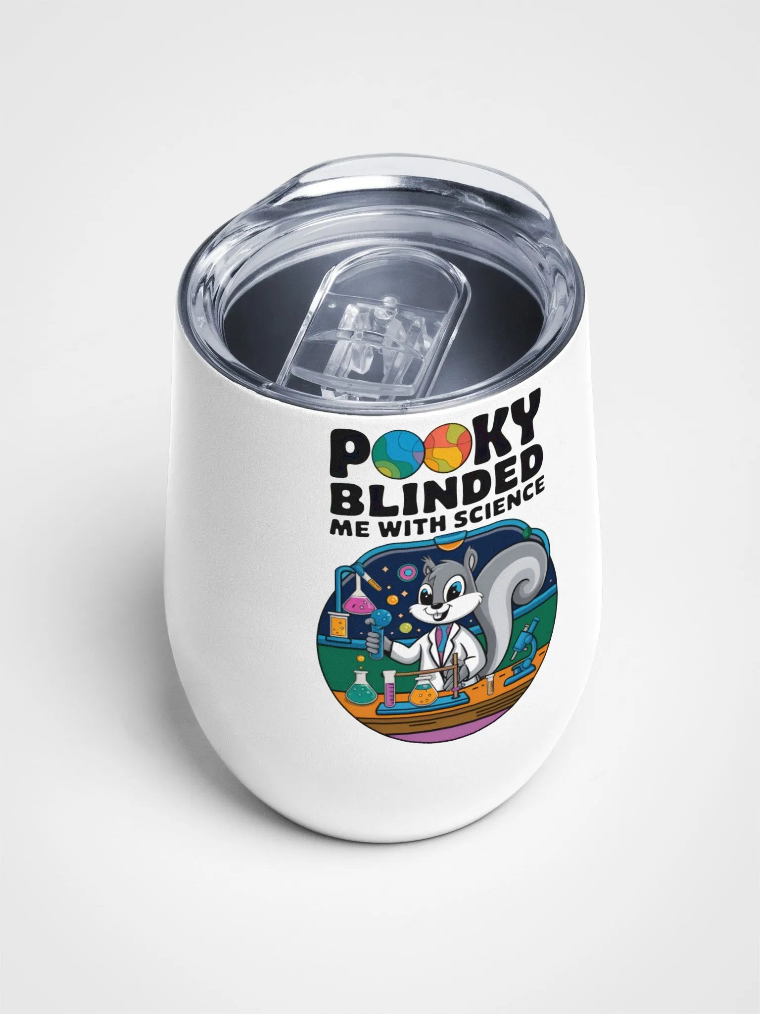 Lab Coat Squirrel Wine Tumbler product image (4)