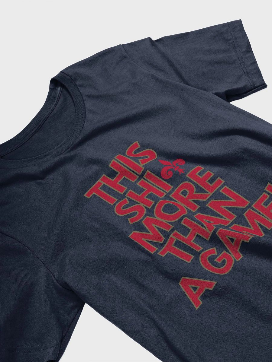 This Shit More Than A Game Shirt (Navy Blue and Red) product image (3)