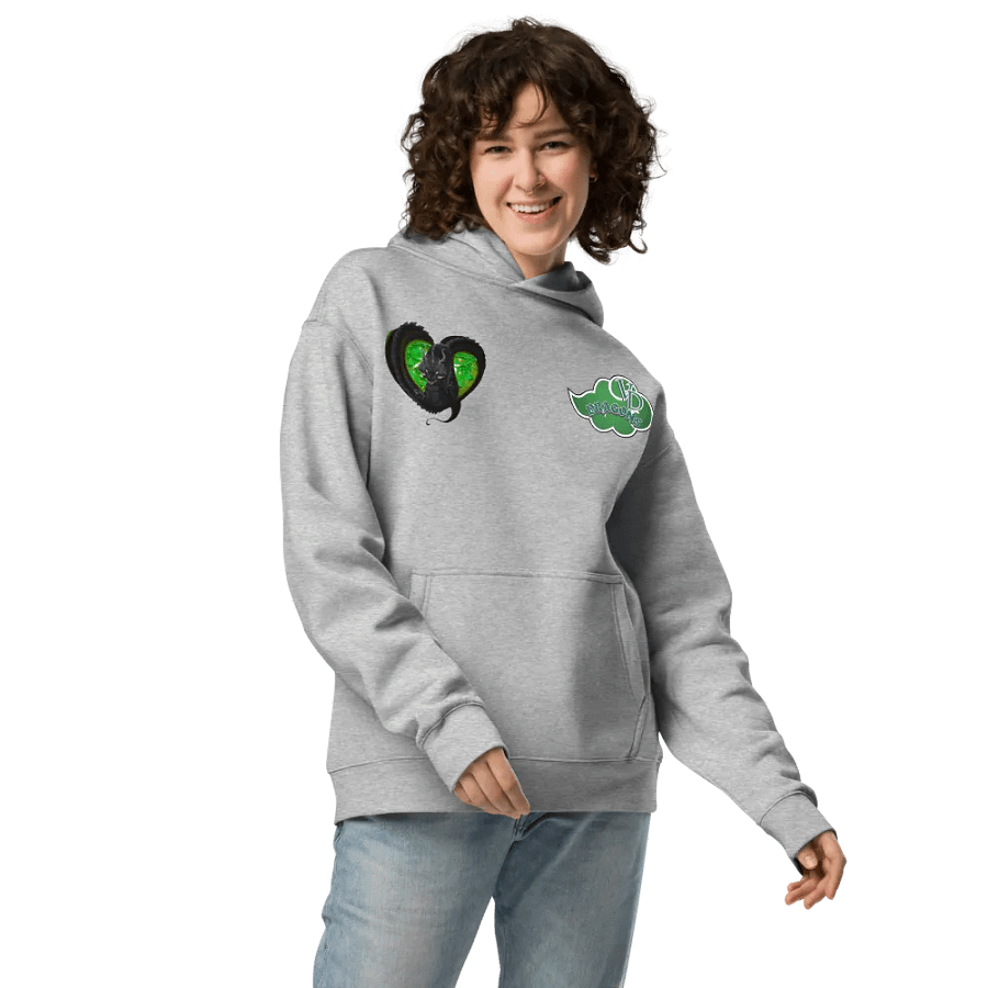 THE GREEN RAIN CLOUD HEARTED OVERSIZED hoodie product image (21)