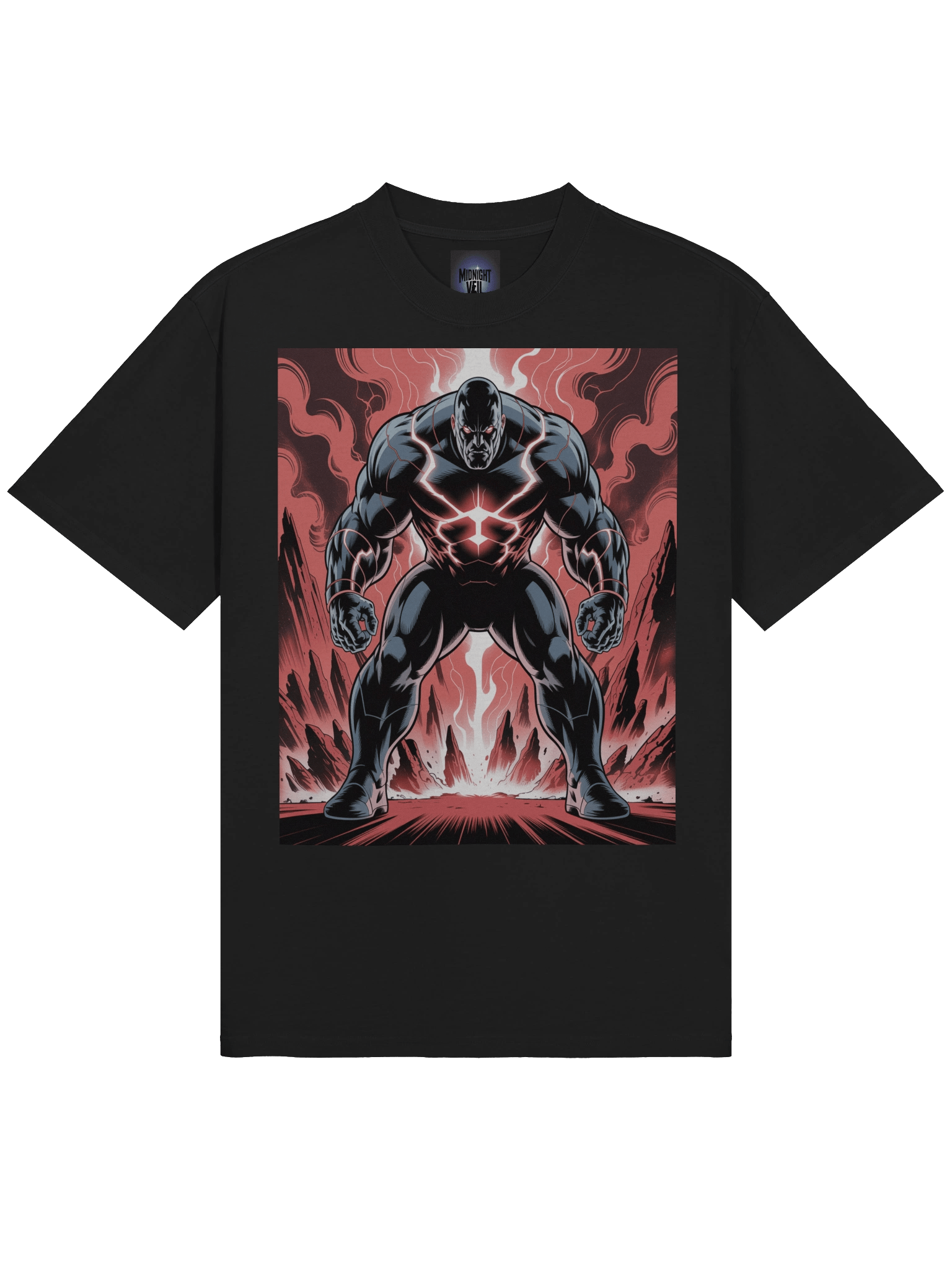 Apokolips Tyrant: Darkseid Oversized Faded T-Shirt product image (5)
