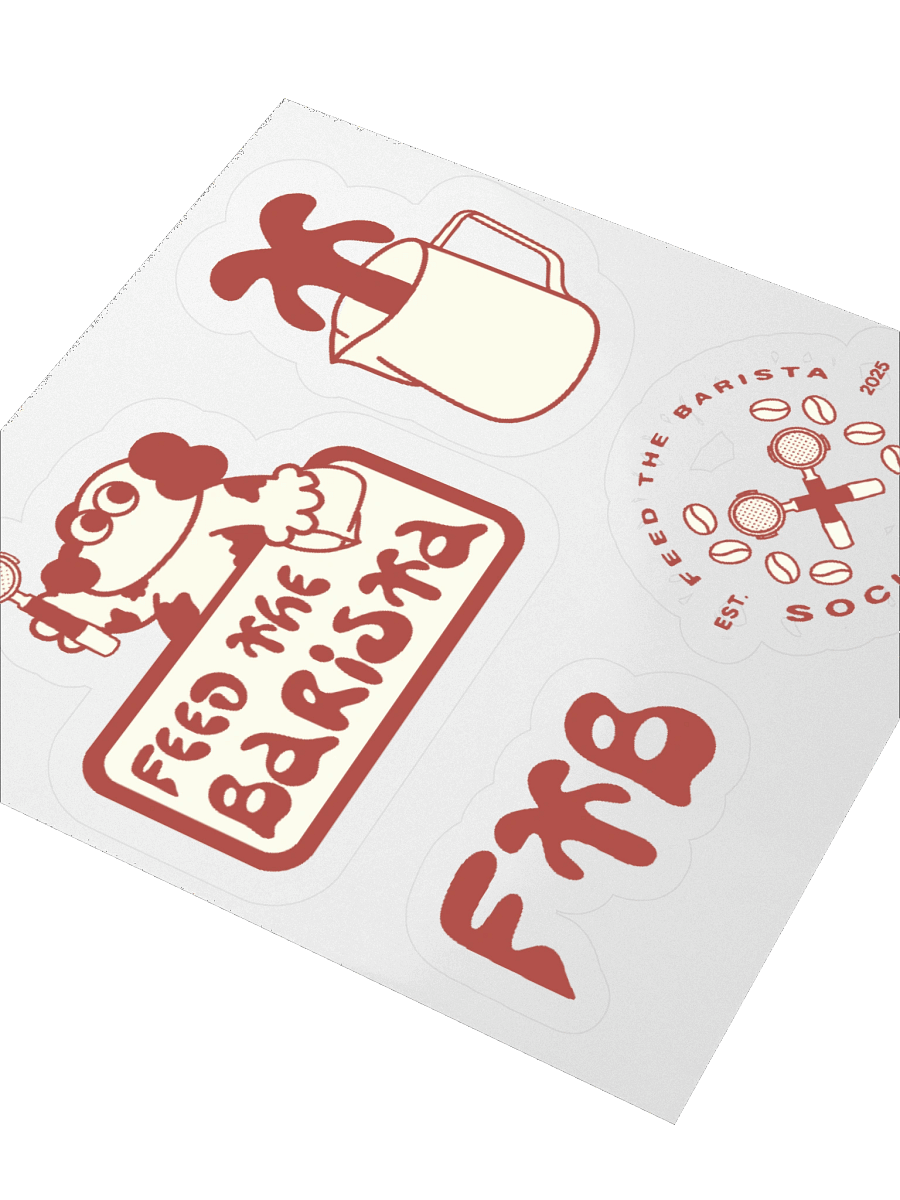 Feed the Barista sticker sheet 2 product image (8)