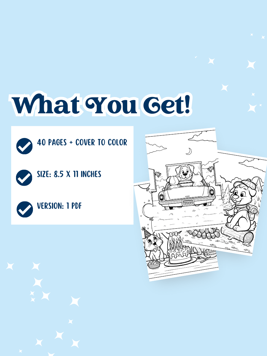 Tail Waggin' Time Coloring Pages product image (4)