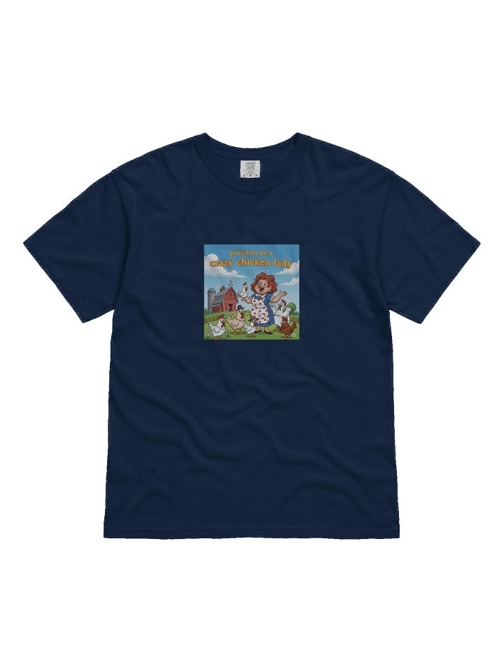 Crazy Chicken Lady Comfort Tee product image (3)