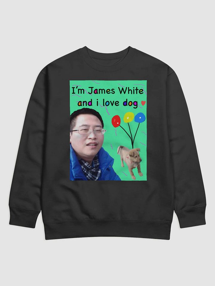Cotton Heritage Premium Sweatshirt: i love dog 2.0 product image (1)