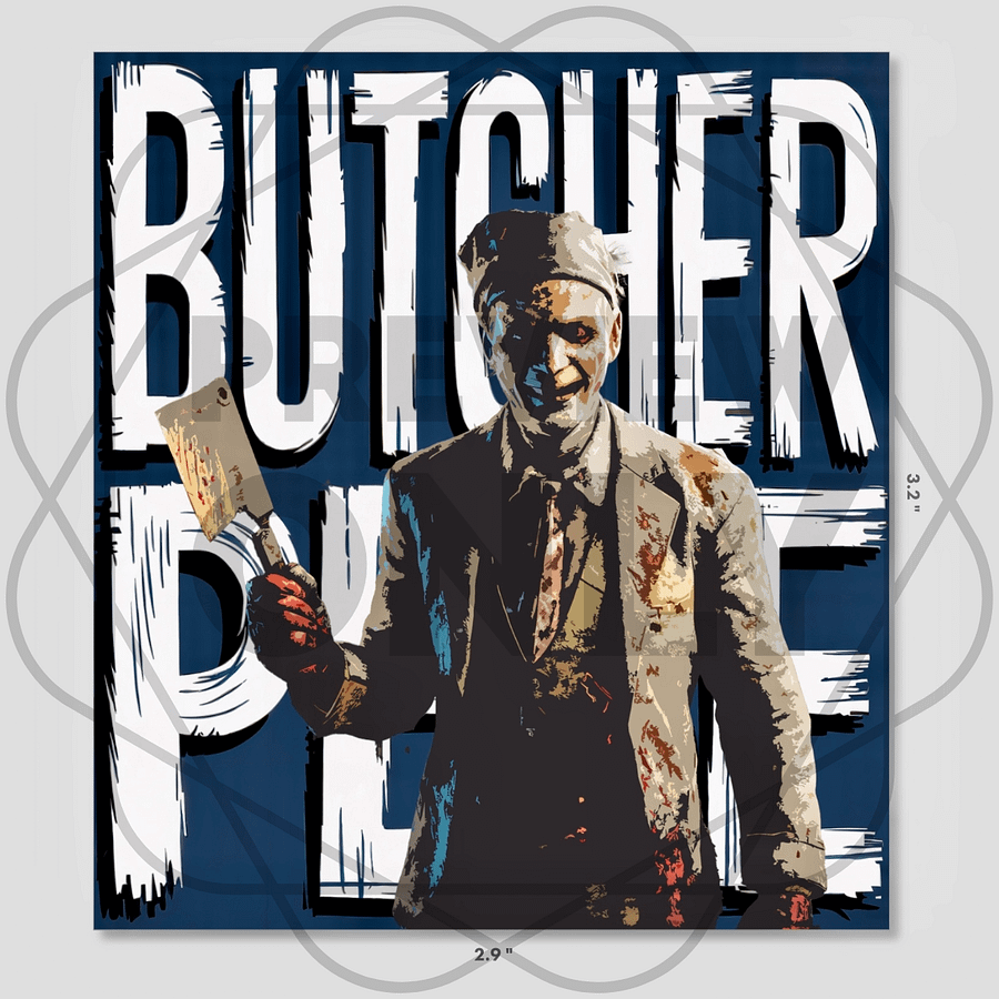 Butcher Pete Die Cut Sticker product image (1)