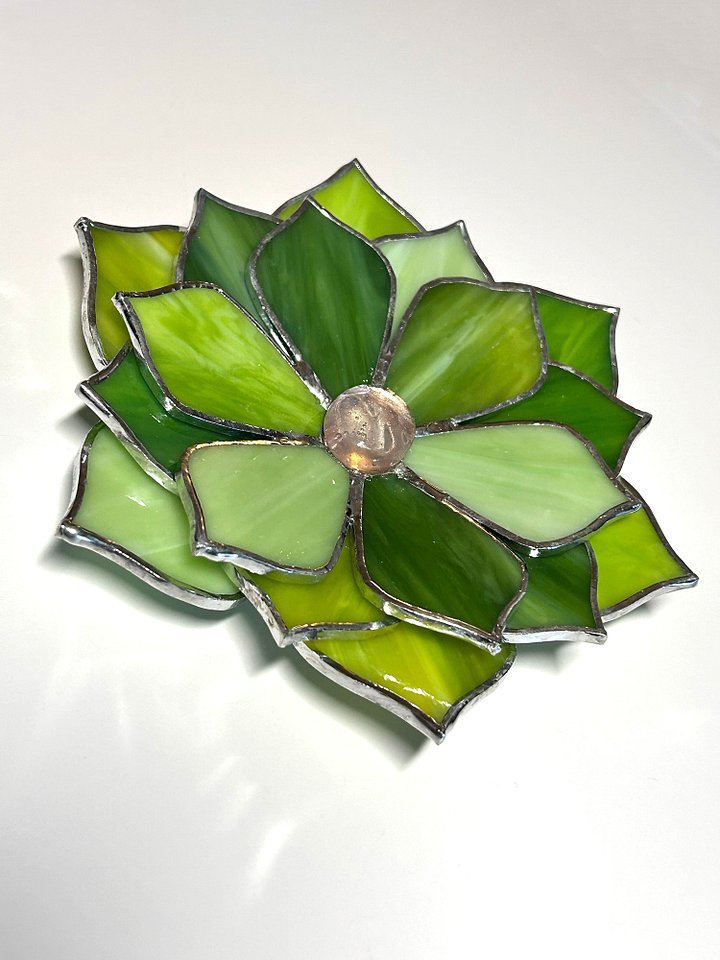 Lush Green Stained Glass Succulent product image (2)